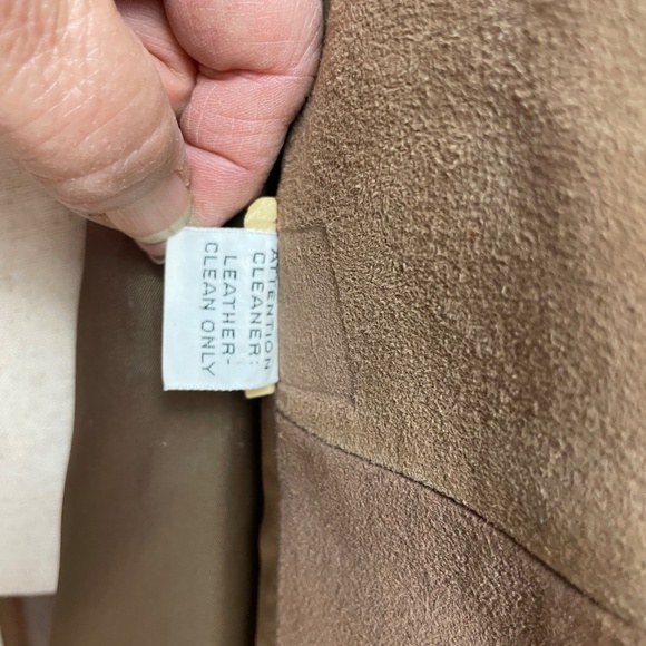 Vintage Suede Coat Fur Collar New England Sportswear Co. Size Unknown - Picture 7 of 14